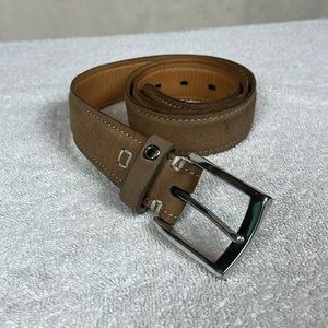 Sperry Top Sider Leather Belt Mens 34 Tan